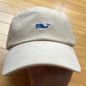 Vineyard Vines Corduroy Hat with Navy Embroidered Whale NWT